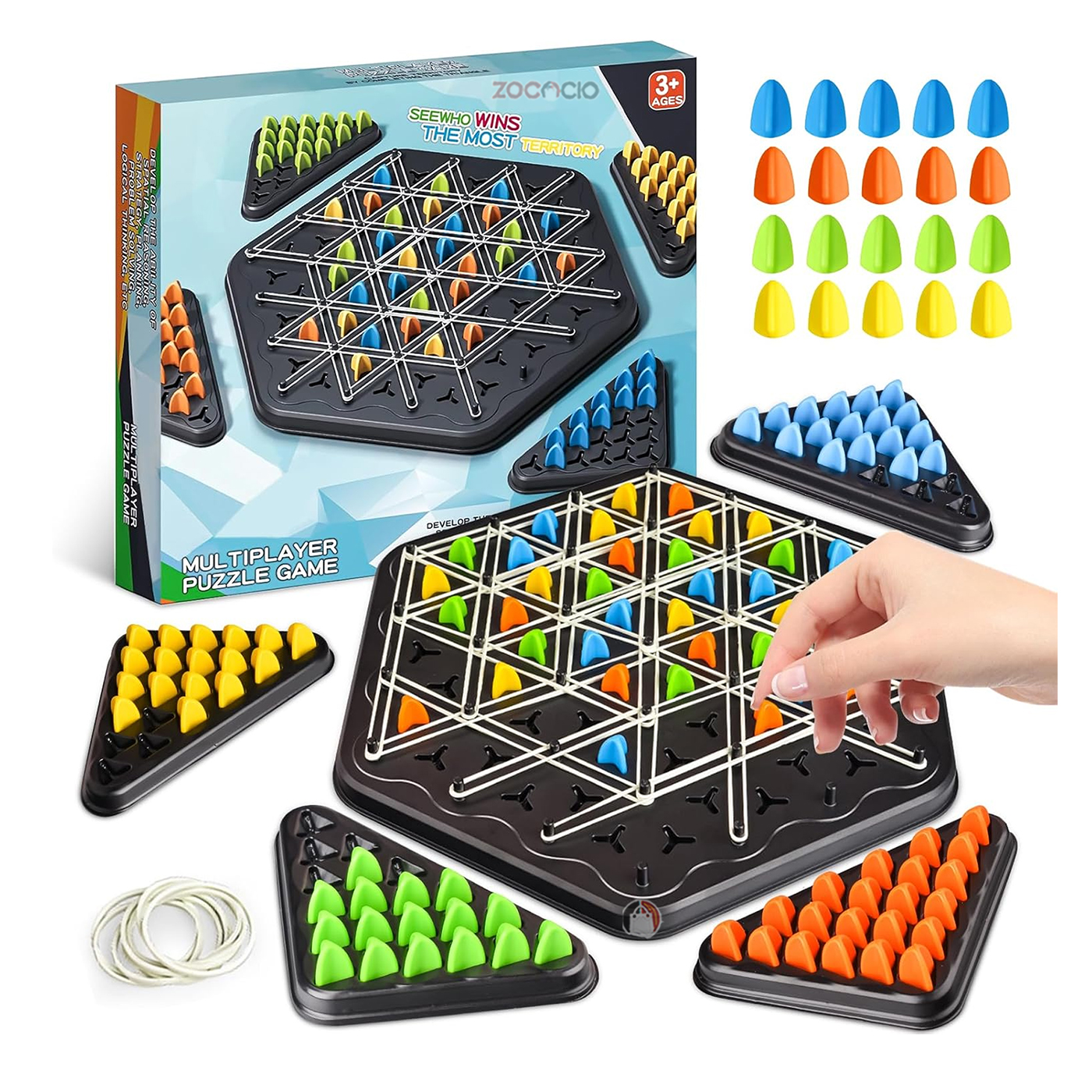 Juego De Mesa Ajedrez Triangular